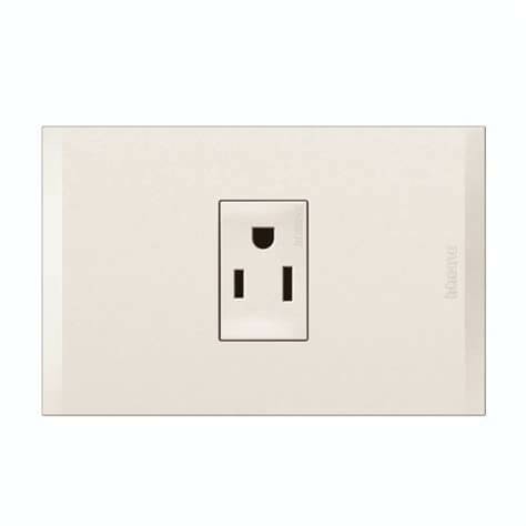 SIMON 2300439-090 Tomacorriente euroamericana sencillo 2P+T, 16A, 127/220V u x