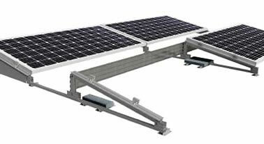 SUNFER 29H(2F4M) Soporte inclinado lastrado para cubierta plana horizontal, 29H (2