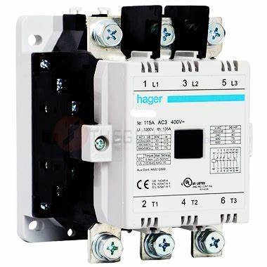 HAGER EW150_C Contactor 147A-AC3 2NO/2NC,  Coil 220V 50-60 Hz u x cja: 1