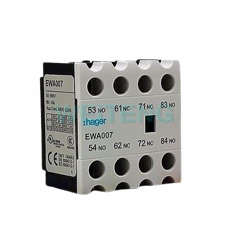 HAGER EWA007 CONTACTO AUXILIAR 2A2B (2NO+2NC)