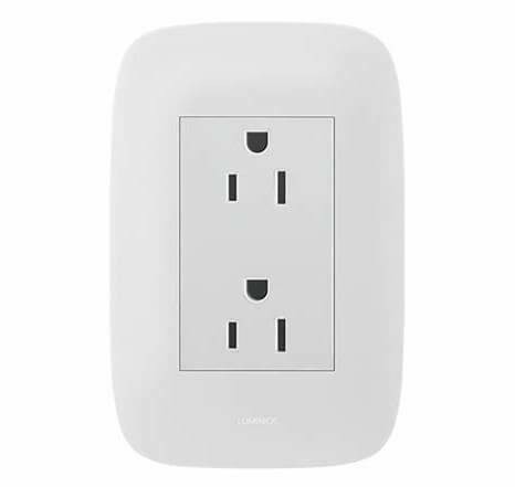 LEGRAND GL2-303BG Tomacorriente Doble 2P+T 15A, 127V, GALICA, Blanco u x cja: