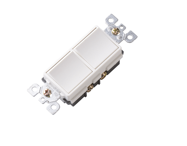 BAREP YGD-002 Interruptor doble de empotrar 120V. 15A u x cja: 10