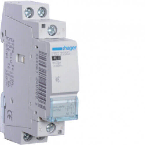HAGER ESD225S CONTACTOR SILENCIOSO 25A, 2NO, 24V